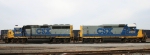CSX 6904 & mate 2250 idle in the yard